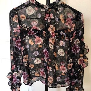 Floral Forever 21 Blouse